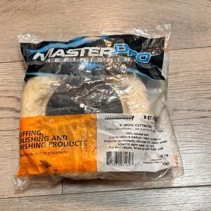 MASTERPRO REFINISH 6 Inch Wool Cutting Buffing Pad 67 160 for Standard Drills